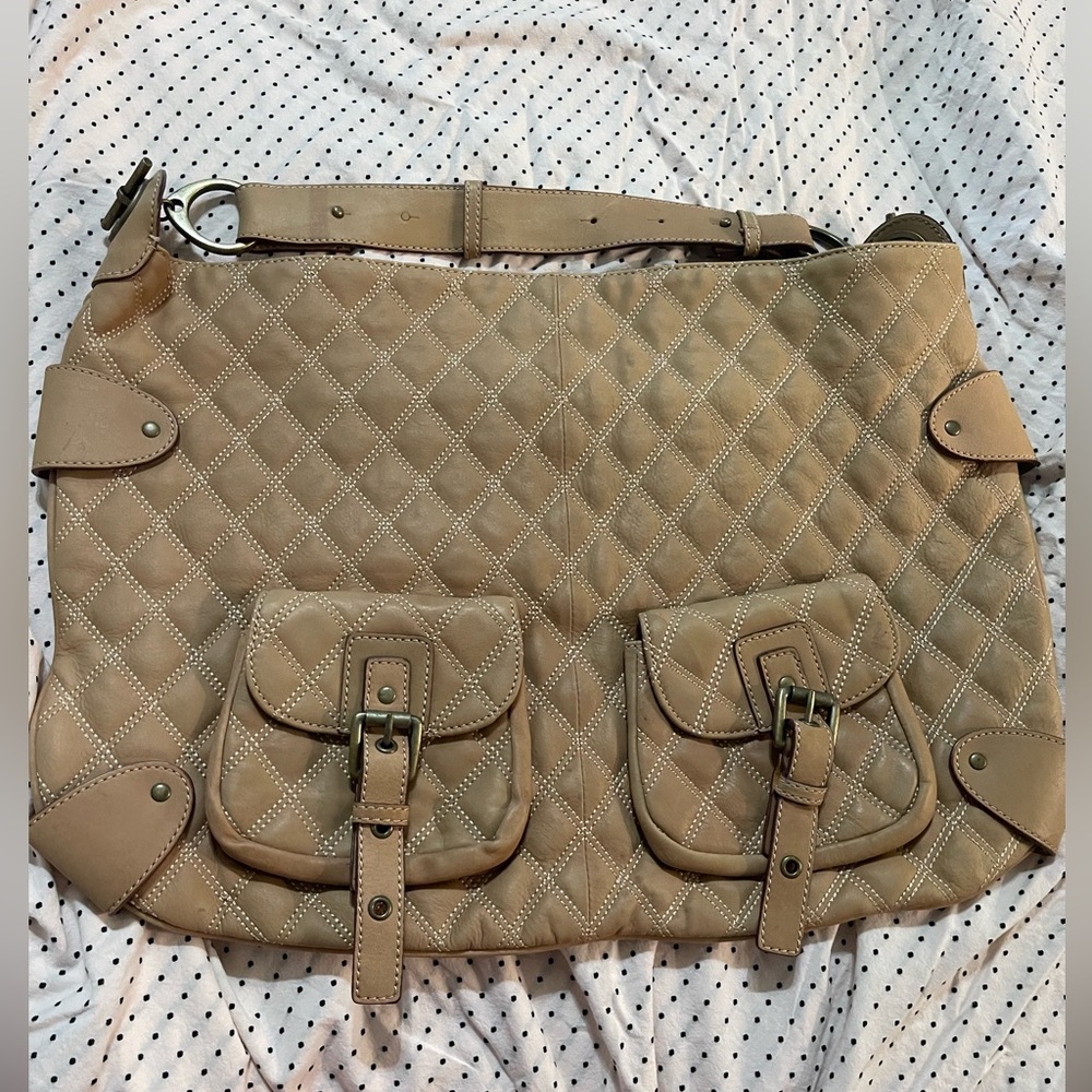 HYPE LEATHER Slouch Hobo Buckle style Bag